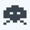 Icon Alien Invader - Glyph Style,Simple illustration,Editable stroke
