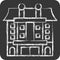 Icon Apartment. related to Accommodations symbol. chalk Style. simple design editable. simple illustration
