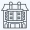 Icon Apartment. related to Accommodations symbol. line style. simple design editable. simple illustration