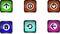 Icon apply to buttons, vectoc illustrator