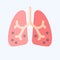 Icon Ards. related to Respiratory Therapy symbol. flat style. simple design editable. simple illustration