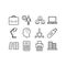 Icon arrangement of office members