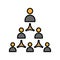 Icon arrangement of office members