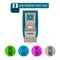 Icon ATM machine colorful design vector on white background