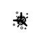 Icon. Bacterium, virus symbol sign