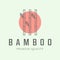 icon bamboo line art minimalist monoline design