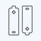 Icon Batteries - Line Style - Simple illustration,Editable stroke