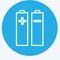 Icon Batteries & Power. related to Photography symbol. blue eyes style. simple design editable. simple illustration