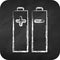 Icon Batteries & Power. related to Photography symbol. chalk style. simple design editable. simple illustration