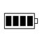 Icon Battery full black and white art