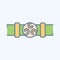Icon Belt. related to Celtic symbol. doodle style. simple design editable. simple illustration