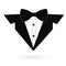 Icon black tuxedo. Raster