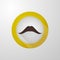 Icon for blog. Brown mustache