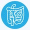 Icon Bowels. related to Body Ache symbol. blue eyes style. simple design editable. simple illustration