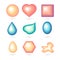 Icon bubbles set.