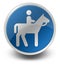 Icon, Button, Pictogram Horse Trail