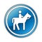 Icon, Button, Pictogram Horse Trail