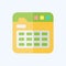Icon Calendar. related to Communication symbol. flat style. simple design editable. simple illustration