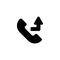 Icon. Calls forwarded symbol