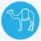 Icon Camel. suitable for animal symbol. blue eyes style. simple design editable. design template vector. simple symbol