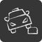 Icon Car Bump. suitable for Automotive symbol. chalk Style. simple design editable. design template