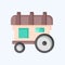 Icon Caravan. related to Medieval symbol. flat style. simple design editable. simple illustration