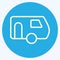 Icon Caravanning. suitable for education symbol. blue eyes style. simple design editable. design template vector. simple