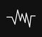 Icon cardiogram line illustrated