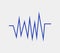 Icon cardiogram line illustrated