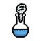 Icon Of Chemistry Bulb With Reaction Inside