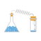 Icon Of Chemistry Reaction With Two Flask