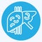 Icon Cirrhosis. related to Hepatologist symbol. blue eyes style. simple design editable. simple illustration