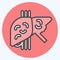 Icon Cirrhosis. related to Hepatologist symbol. color mate style. simple design editable. simple illustration