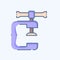 Icon Clamp. related to Welder Equipment symbol. doodle style. simple design editable. simple illustration