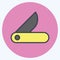 Icon Clasp-Knife. suitable for education symbol. color mate style. simple design editable. design template vector. simple