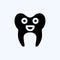 Icon Cleaned Tooth. suitable for medicine symbol. glyph style. simple design editable. design template vector. simple illustration