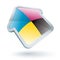 Icon of a cmyk house