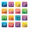 Icon Collection Vector Music Media Concept