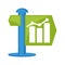 Icon concept illustration business development planning strategic direction