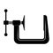 Icon of a construction or carpenter clamp. Side view. Black color.