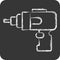 Icon Cordless Drill. related to Construction symbol. chalk Style. simple design editable. simple illustration