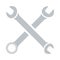 Icon Of Crossed Wrench