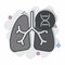 Icon Cystic Fibroris. related to Respiratory Therapy symbol. comic style. simple design editable. simple illustration
