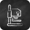 Icon Darkroom Equipment. related to Photography symbol. chalk style. simple design editable. simple illustration