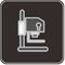 Icon Darkroom Equipment. related to Photography symbol. Glossy Style. simple design editable. simple illustration