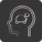 Icon Dementia. related to Psychology Personality symbol. simple design editable. simple illustration