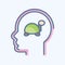 Icon Dementia. related to Psychology Personality symbol. simple design editable. simple illustration