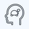 Icon Dementia. related to Psychology Personality symbol. simple design editable. simple illustration