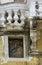 Icon depicting a madonna inserted under a Renaissance loggia historic center of Grottaglie.