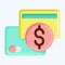 Icon Direct Payments. suitable for education symbol. flat style. simple design editable. design template vector. simple